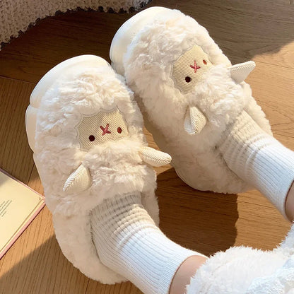 Sheep Plush Slippers