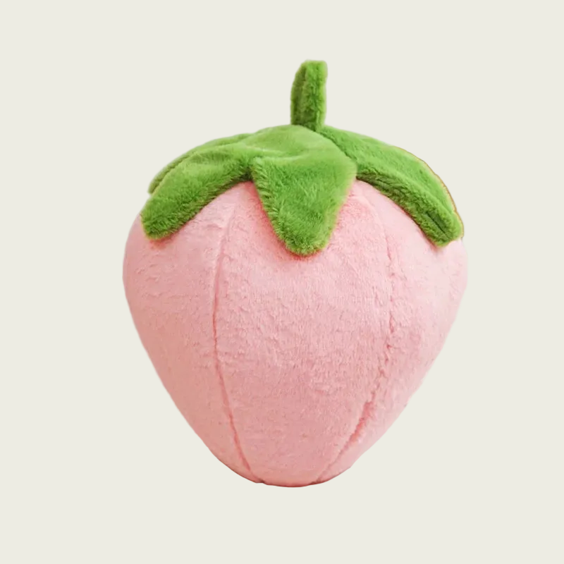 Pink Strawberry Pineberry Plush Pillow