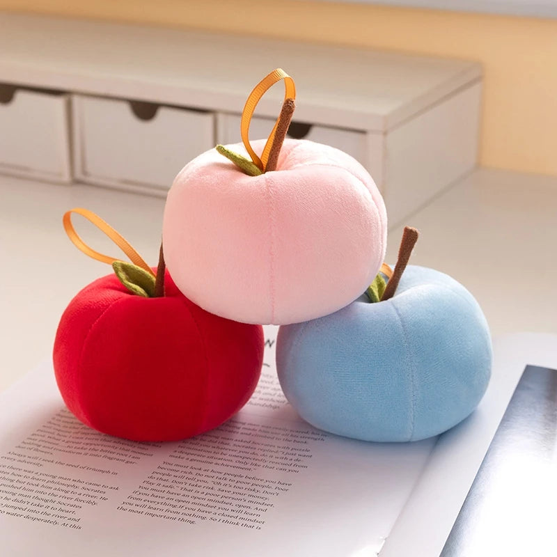 Mini Apple Plush Christmas Ornament