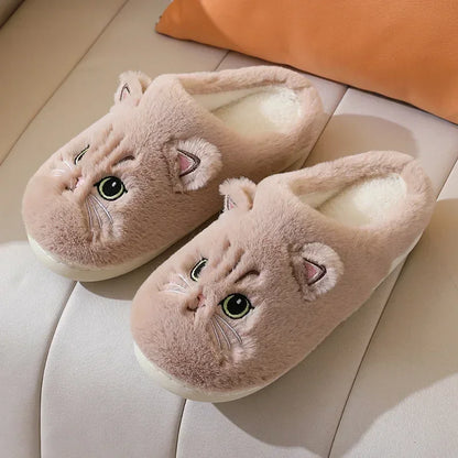 Cat Plush Slippers