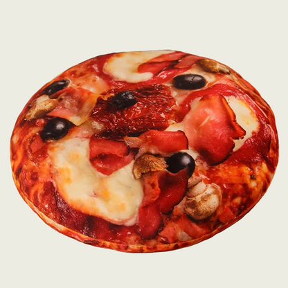 Capricciosa Pizza Plush Cushion
