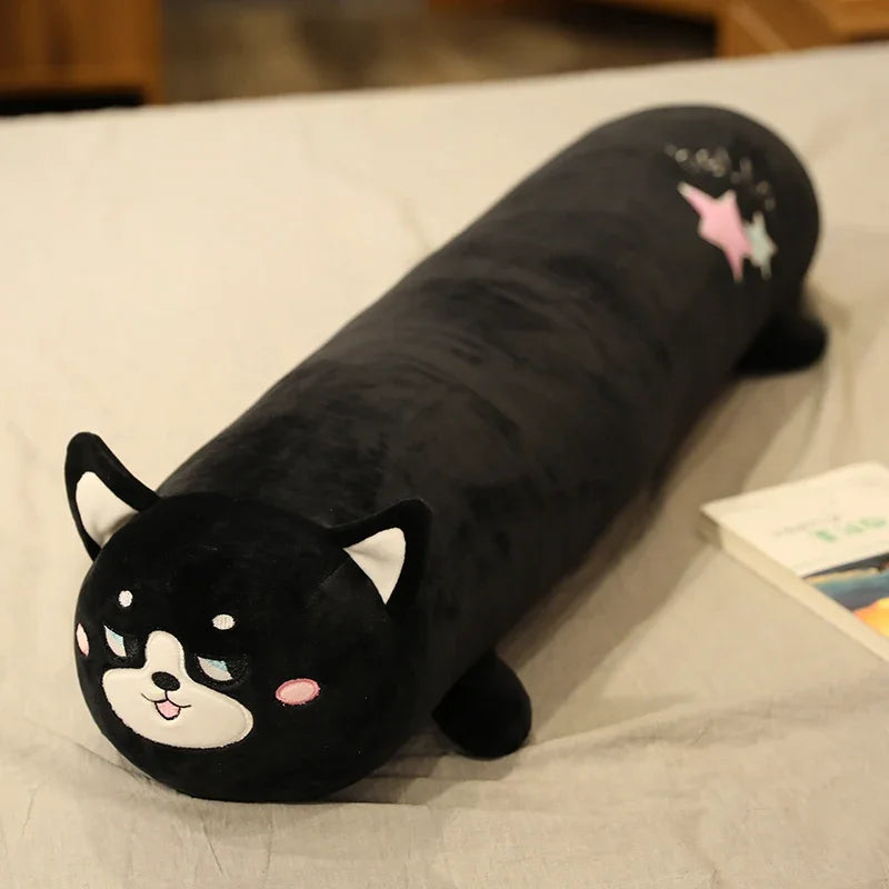 Bobby the Black Cat Animal Rollie Body Pillow Case