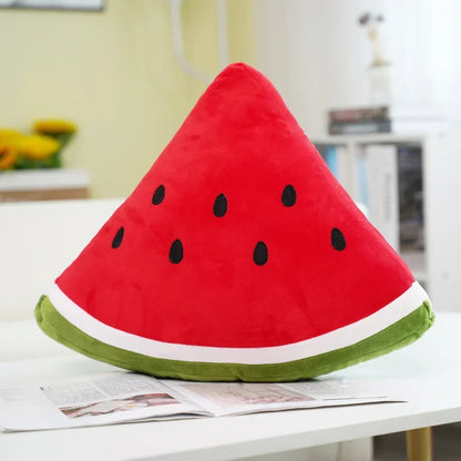 Black Seeded Watermelon Quarter Slice Plush