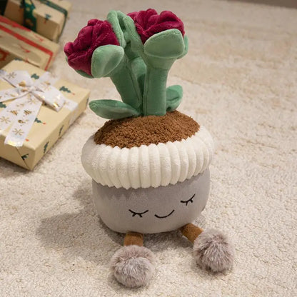 Rose Potted Plushie Plant