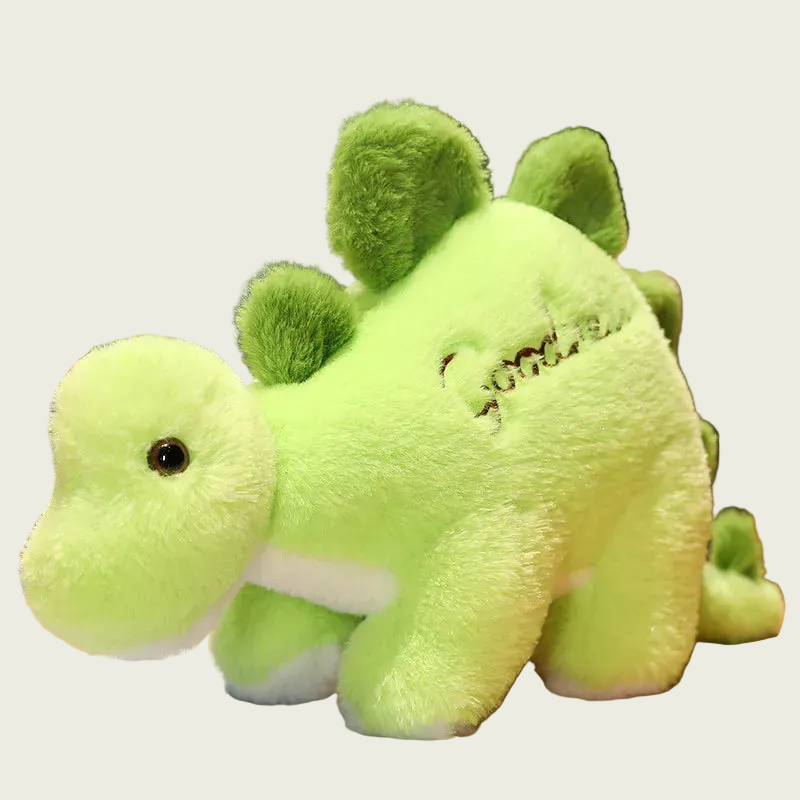 Lime Green Baby Stegosaurus Stuffed Animal