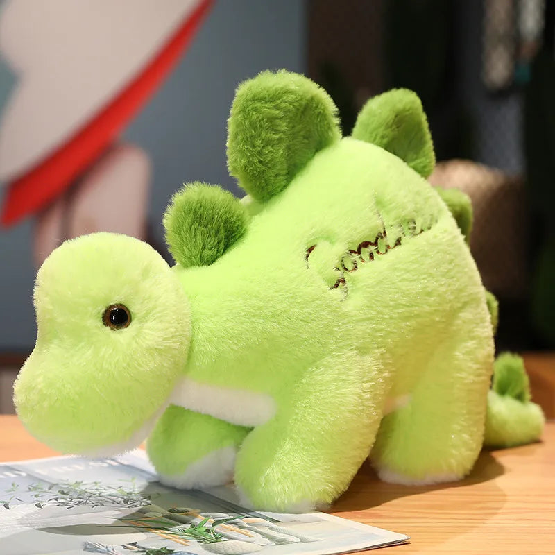 Lime Green Baby Stegosaurus Stuffed Animal