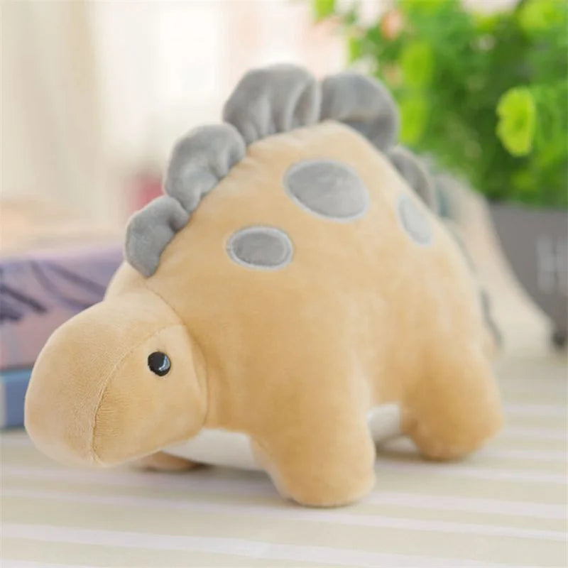 Khaki Baby Stegosaurus Stuffed Animal Plushie