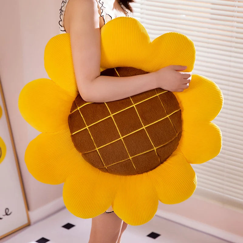 Sunflower Plush Pillow Cushion