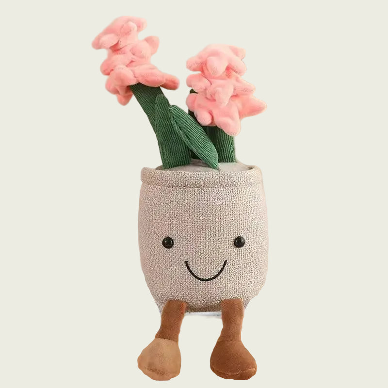 Floral Cactus Potted Plant Plushie