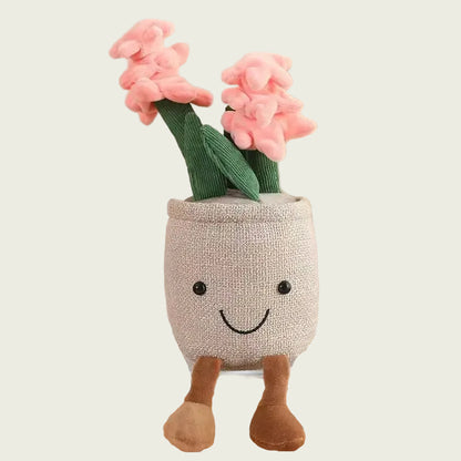 Floral Cactus Potted Plant Plushie