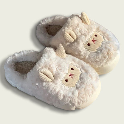 Sheep Plush Slippers