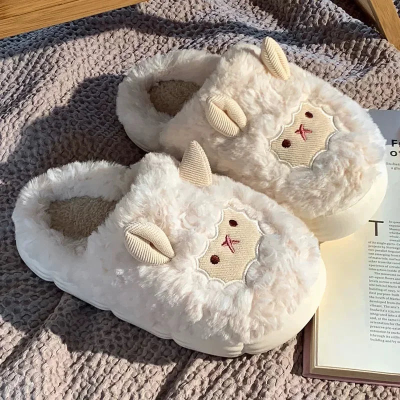 Sheep Plush Slippers