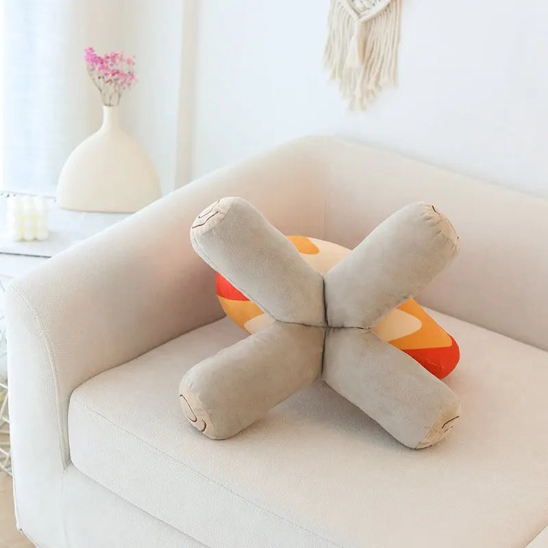 Bonfire Flame with Logs Plush Toy