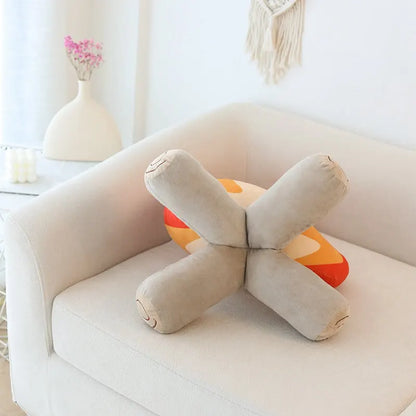 Bonfire Flame with Logs Plush Toy