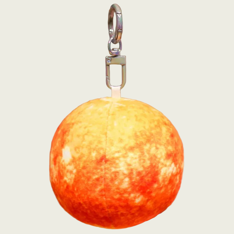 Micro Sun Star Plush Keychain