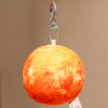 Micro Sun Star Plush Keychain