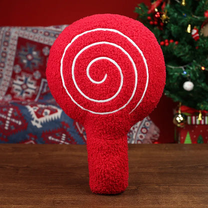 Peppermint Lollipop Plush Pillow