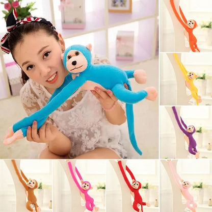 Hanging Monkey with Velcro Long Arms Plushie 10.3" Stuffed Animal