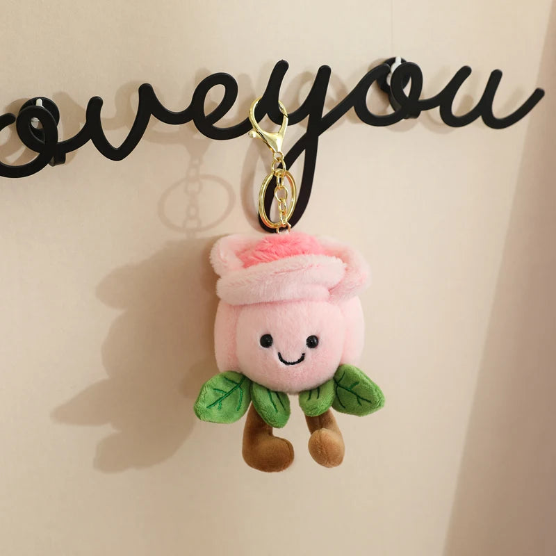Rosebud Plushie Keychain