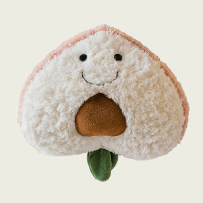 Fuzzy Peach Plushie