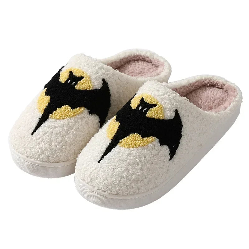 Bat Moon Plush Slippers