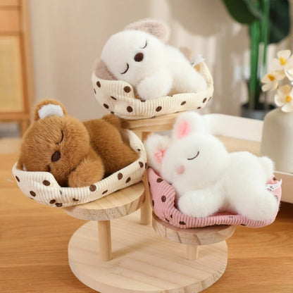Baby Bear Sleeping in Bed