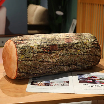 Red Maple Tree Wooden Log Plush