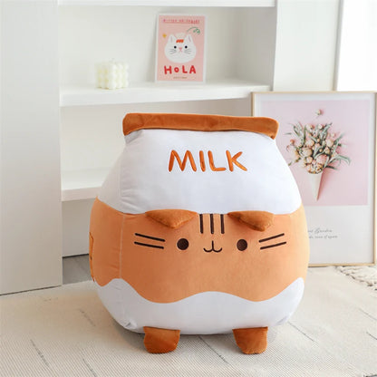 Milk Bottle Cat Plush