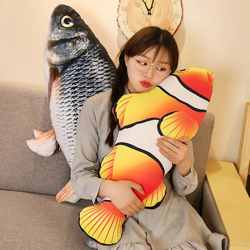 Silver Carp Body Pillow