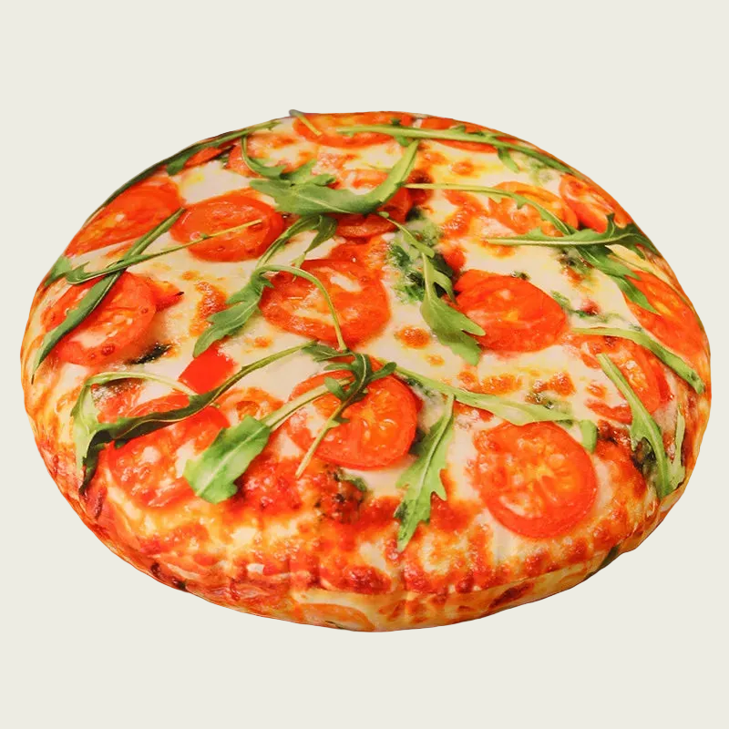 Margherita Pizza Plush Cushion