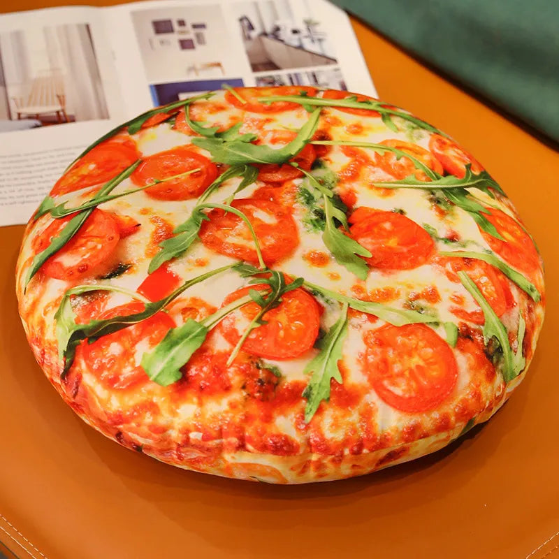 Margherita Pizza Plush Cushion