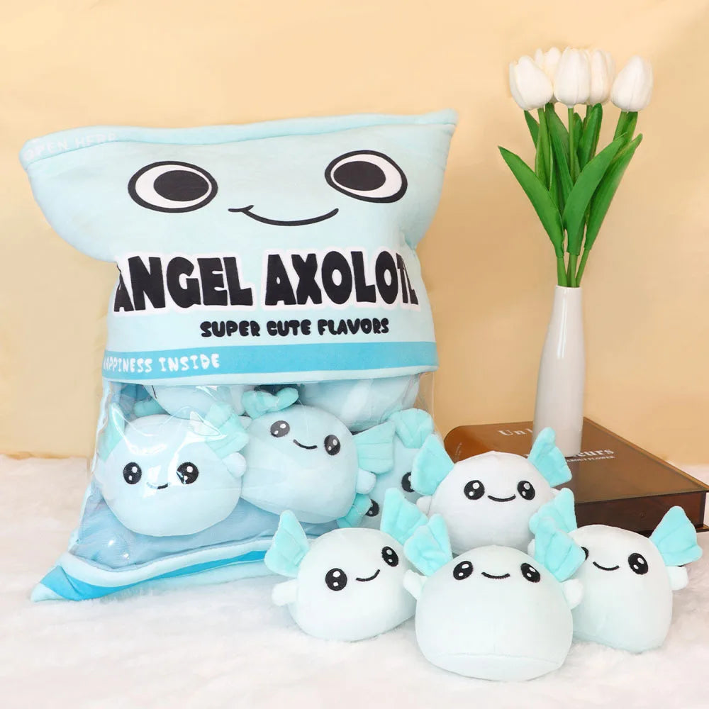 Bag of Mini Axolotl Plushies