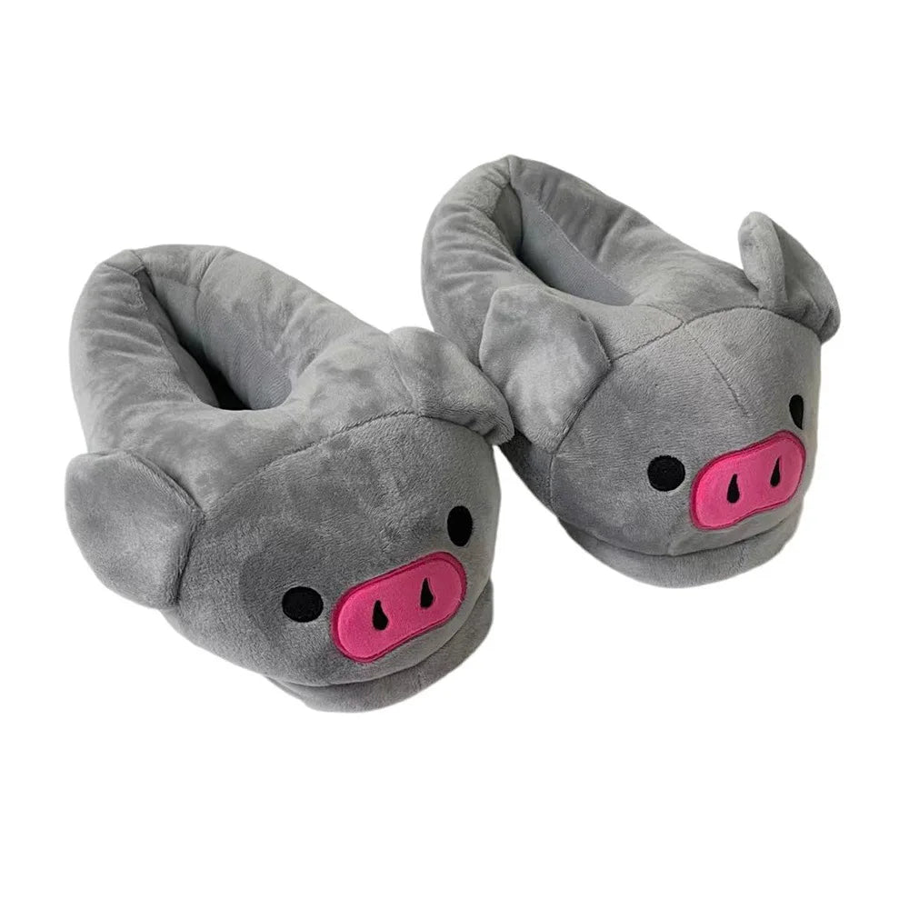 Pig Plush Slippers