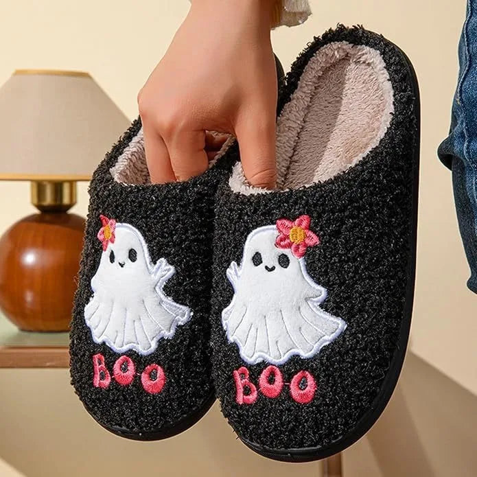 Ghost Boo Plush Slippers