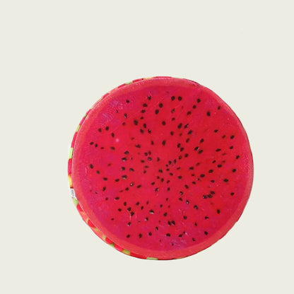 Round Slice of Lime Printed Fruit Cushion