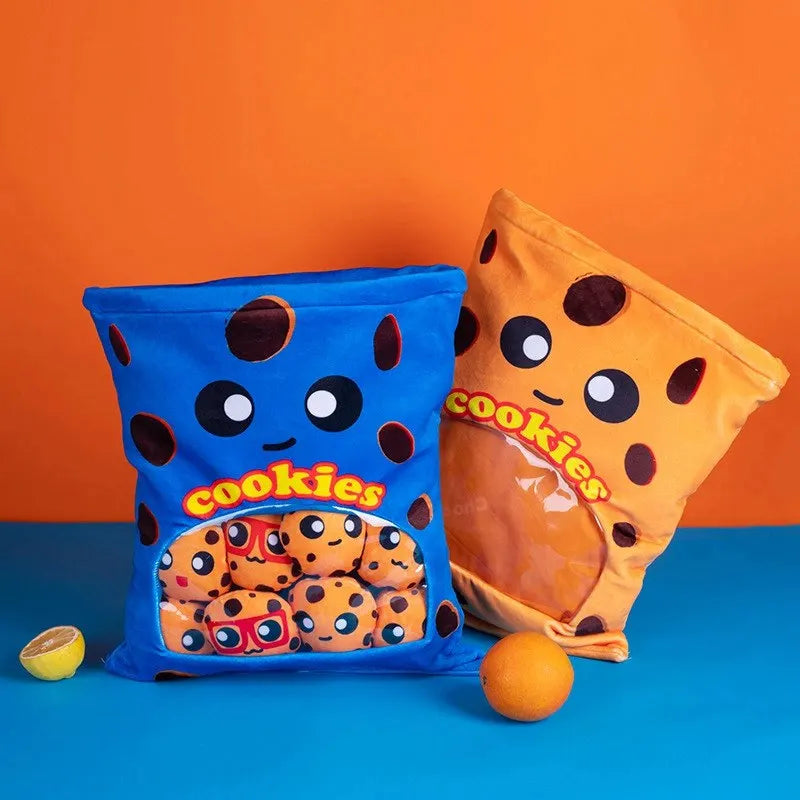 Bag of Chocolate Chip Cookie Stuffed Dessert Plushes