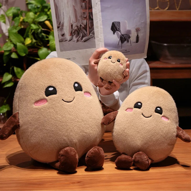 Smiling Potato Plushie Family