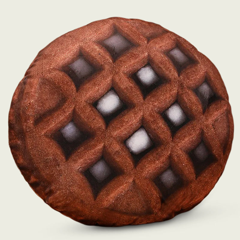 Chocolate Waffle Plush Pillow Cushion