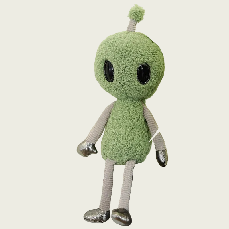 Green Alien Plushie Doll