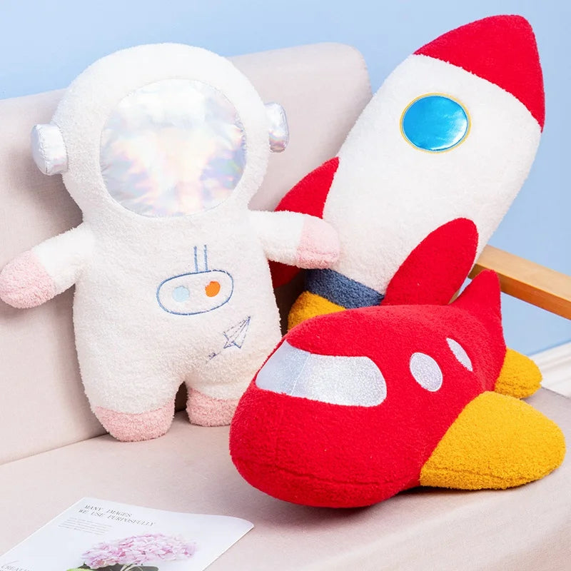 Cartoon Rocketship Plush Toy
