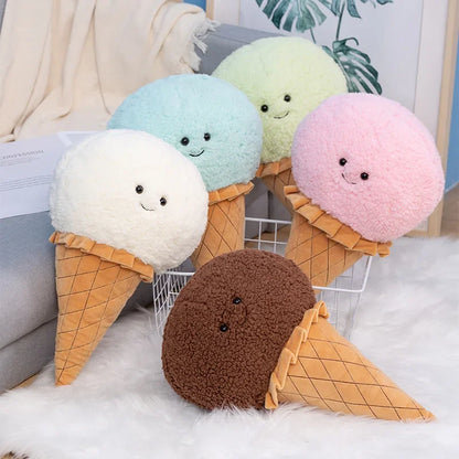 Chocolate Ice Cream Scoop on a Cone
