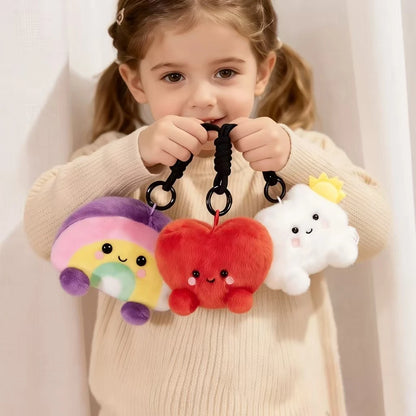 Smiling Purple Pastel Rainbow Plushie