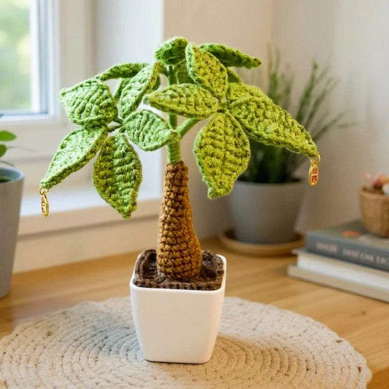 Mini Palm Tree Crocheted Plushie