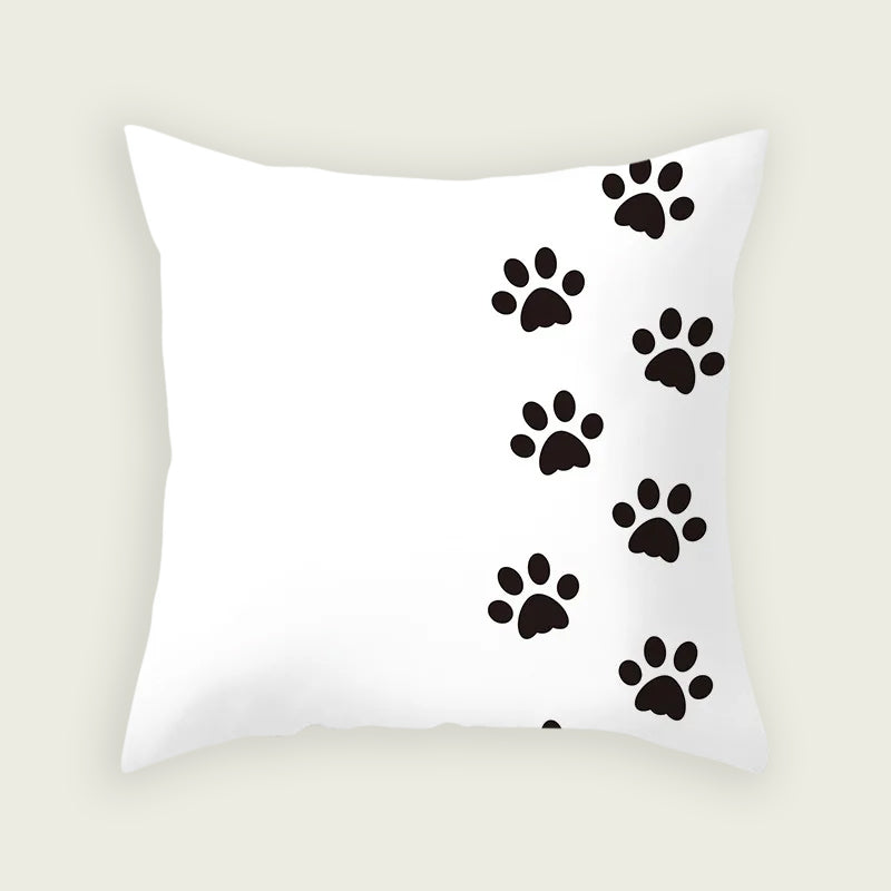 Vertical Cat Paws Plush Pillow Case