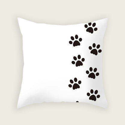 Vertical Cat Paws Plush Pillow Case