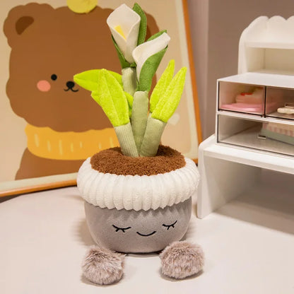 Calla Lily Potted Plant Plushie