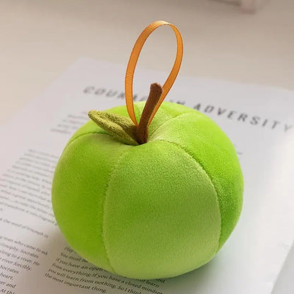 Mini Apple Plush Christmas Ornament