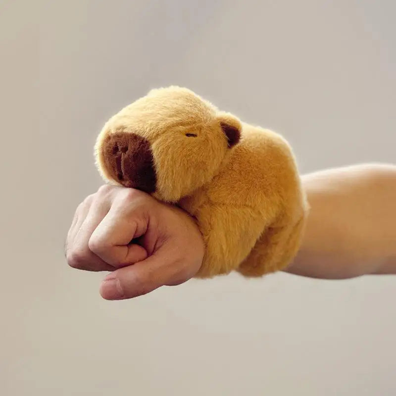 Baby Capybara 9" Snap-Bracelet Plushie Stuffed Animal