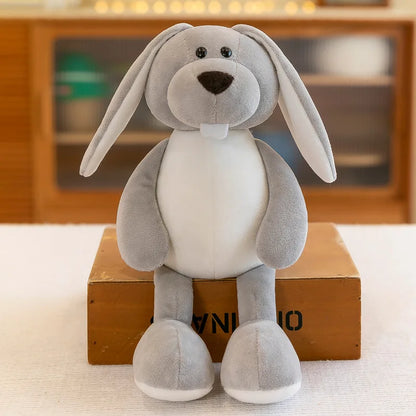 Gray Rabbit Plush Stuffed Animal Jungle Safari Plushie