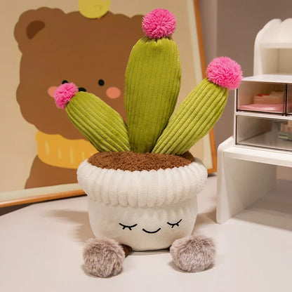 Prickly Pear Cactus Potted Plant Plushie